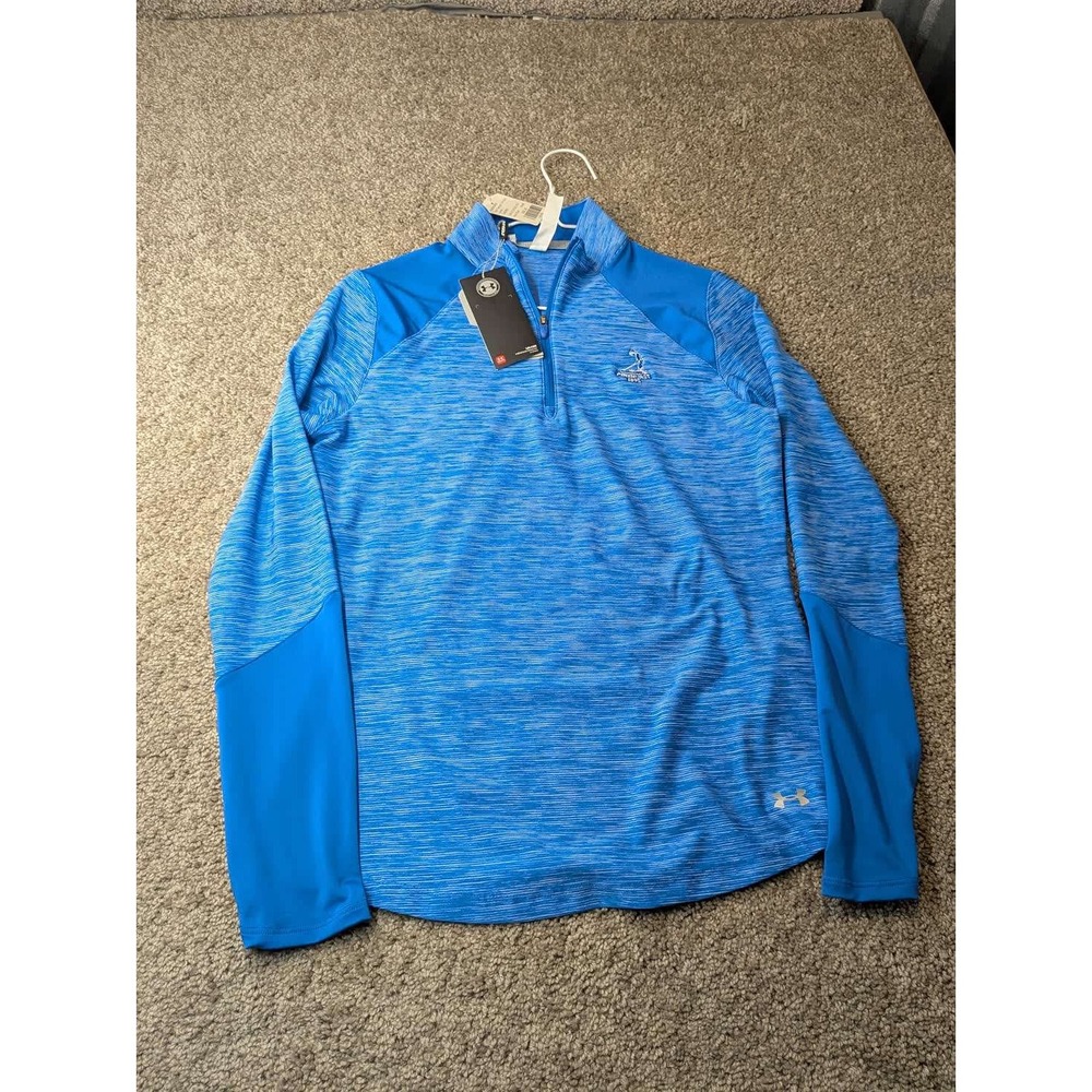 Under Armour ColdGear Womens Small 1/4 Zip Blue Pinehurst Golf UW12131520 S17